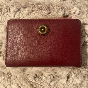 Leather Ralph Lauren Millbrook Wallet Merlot
